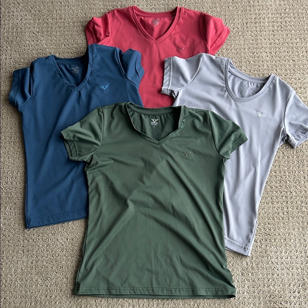 Kids Tuffrider performance Tees - Multi-Color Pack set of 4 -small